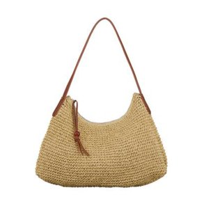 Paper straw ariya bag Beck Sndergaard, light nature
