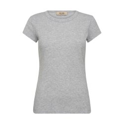 Lago o-ss tee Mos Mosh, light grey melange