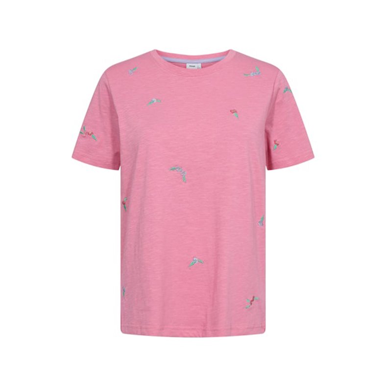 Nusuis t-shirt Nmph, pink camation