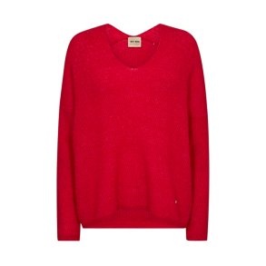 Thora v-neck knit Mos Mosh, chinese red