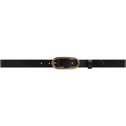 Narrow belt Depeche, black/brass