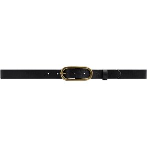 Narrow belt Depeche, black/brass