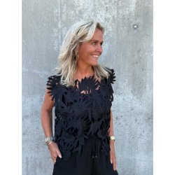 Yrsa lace top Tim &amp; Simonsen, black
