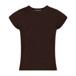 Tirra knit tee Neo Noir, brown