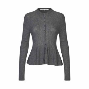 Tova knit cardigan Second Female, grey melange