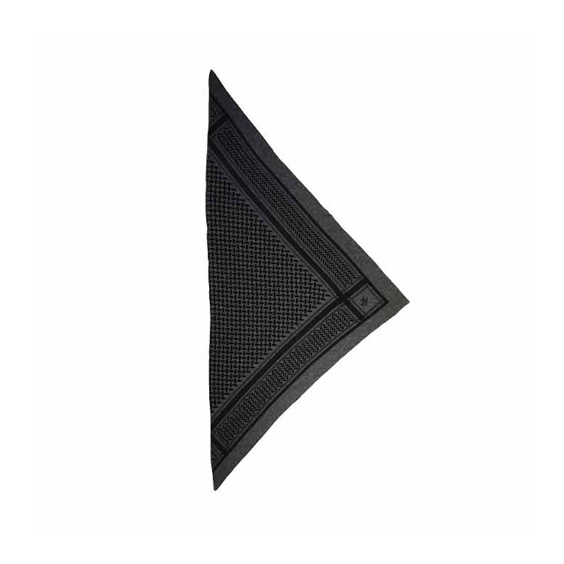 Triangle trinity classic M cashmere scarf Lala Berlin, lubecca dark grey melange