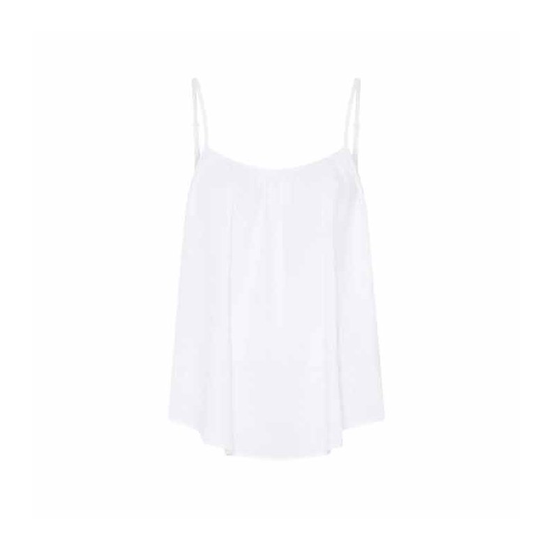 Vancouver Linen sl top Frau, bright white