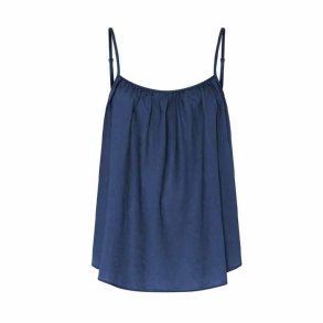 Vancouver Linen sl top Frau, deep cobalt