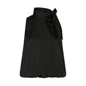 Veda drapy satin top Neo Noir, black