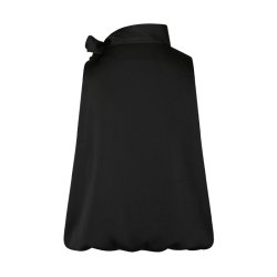 Veda drapy satin top Neo Noir, black