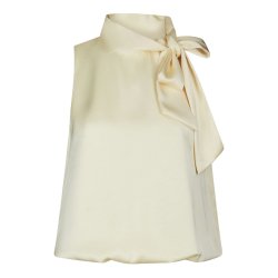 Veda heavy sateen top Neo Noir, light yellow