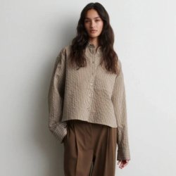 Vena cropped shirt Second Female, camel