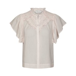 Vinsa s voile top Neo Noir, light pink