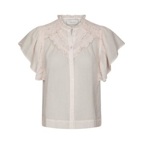 Vinsa s voile top Neo Noir, light pink
