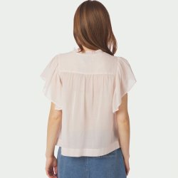 Vinsa s voile top Neo Noir, light pink