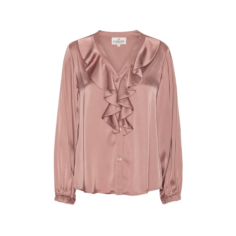Sophia blouse Karmamia, semi rich vintage rose