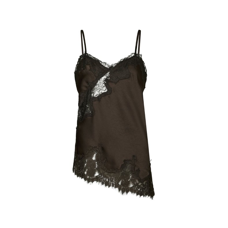 Viole lace top Neo Noir, dark brown