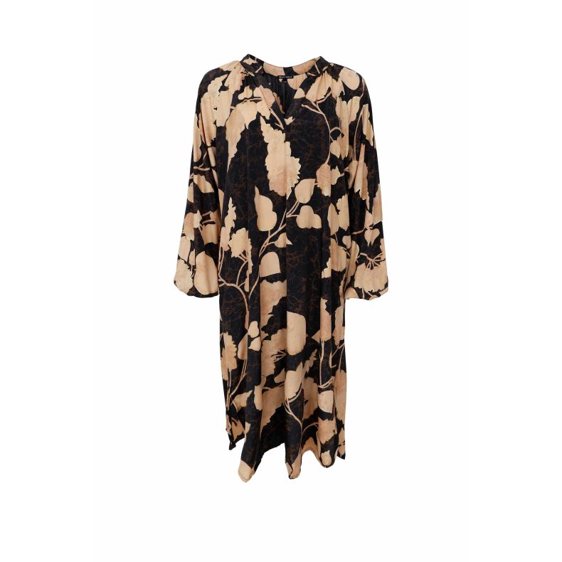 Bcluna nelly dress Black Colour, fall leaf