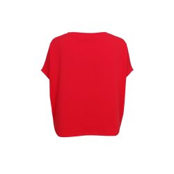 May loose blouse, Black Colour, red