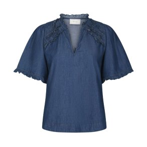 Wendia denim blouse Neo Noir, blue