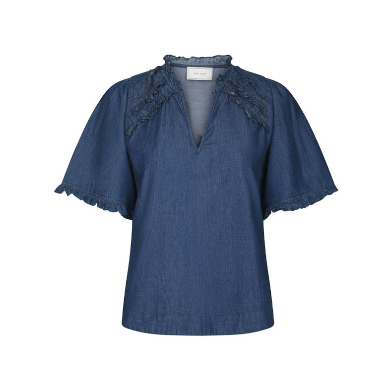 Wendia denim blouse Neo Noir, blue
