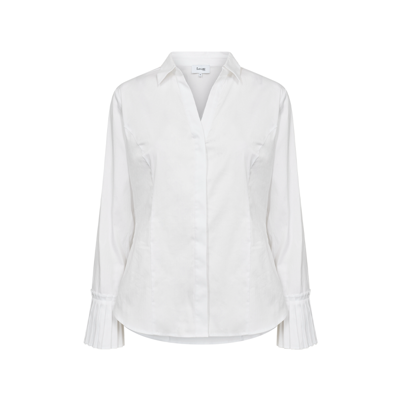Isla solid 130 shirt Levet Room, white