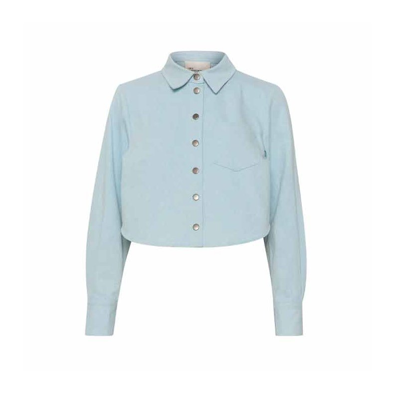 Winnie shirt My Essential Wardrobe, light blue wash