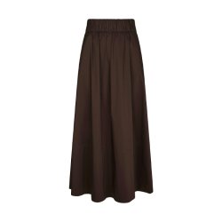 Yara poplinn skirt neo noir, Chocolate brown