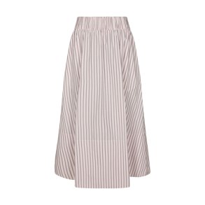 Yara long double stripe skirt Neo Noir, rose 