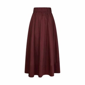 Yara poplin skirt Neo Noir, burgundy 
