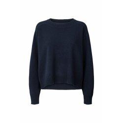 Dalani pure wool boxy sweater, navy