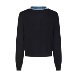 Zelma knit denim cardigan Neo Noir, navy