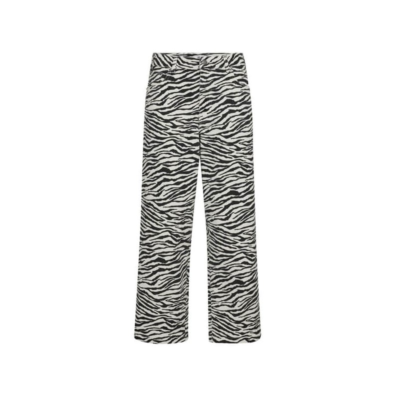 Zion zebra crop ll pant Co'Couture, off-white/black