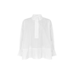 Smea poplin flared shirt Rabens Saloner, white