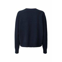 Dalani pure wool boxy sweater, navy