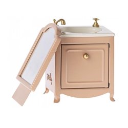 Mus kommode med vask og spejl Maileg, mrk pudder