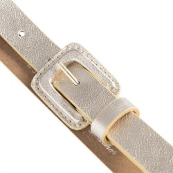 Narrow belt Depeche, gold metallic