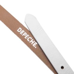 Narrow belt Depeche, white
