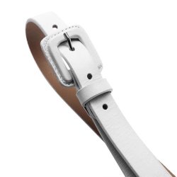 Narrow belt Depeche, white