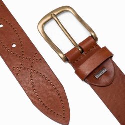 Jeans belt Depeche, cognac