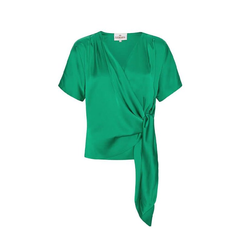 Dagmar blouse Karmamia, emerald