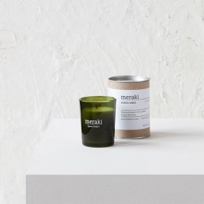 Meraki scented candles, green herbal 