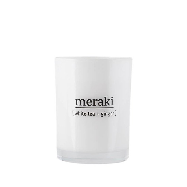 Meraki scented candles, white tea & ginger 