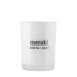 Meraki scented candles, white tea & ginger