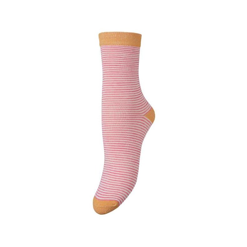 Estella stripa sock Beck Sndergaard, morning pink