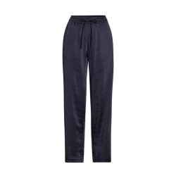 Garcia pants Karmamia, navy rich satin