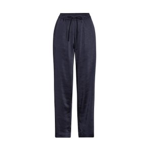 Garcia pants Karmamia, navy rich satin