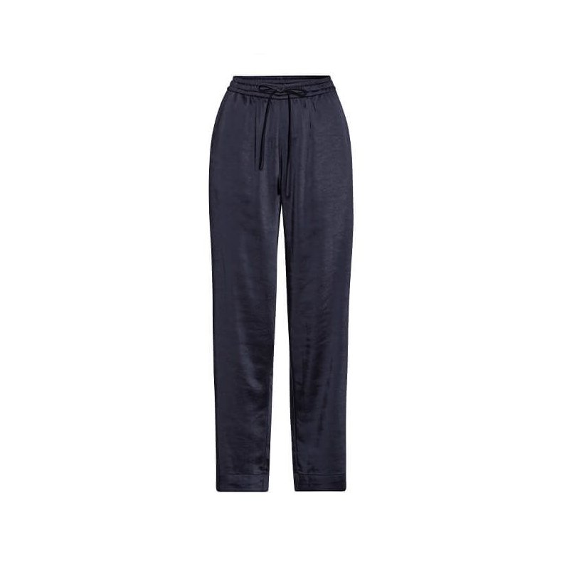 Garcia pants Karmamia, navy rich satin