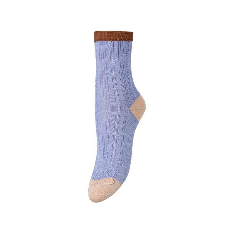 Glitter drake block sock Beck Sndergaard, brunnera blue