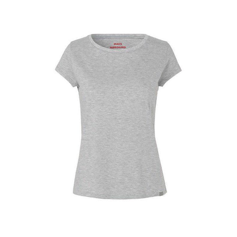 Organic jersey Teasy tee Mads N�rgaard, light grey melange
